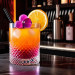 **

A vibrant Instagram post featuring a molecular cocktail. The cocktail is visually striking with unusual shapes, colors, and textures, created using molecular mixology techniques. The background is a stylish bar setting with soft, focused lighting. Include hashtags related to mixology and cocktails. The overall mood should be modern, creative, and high-end.

**
