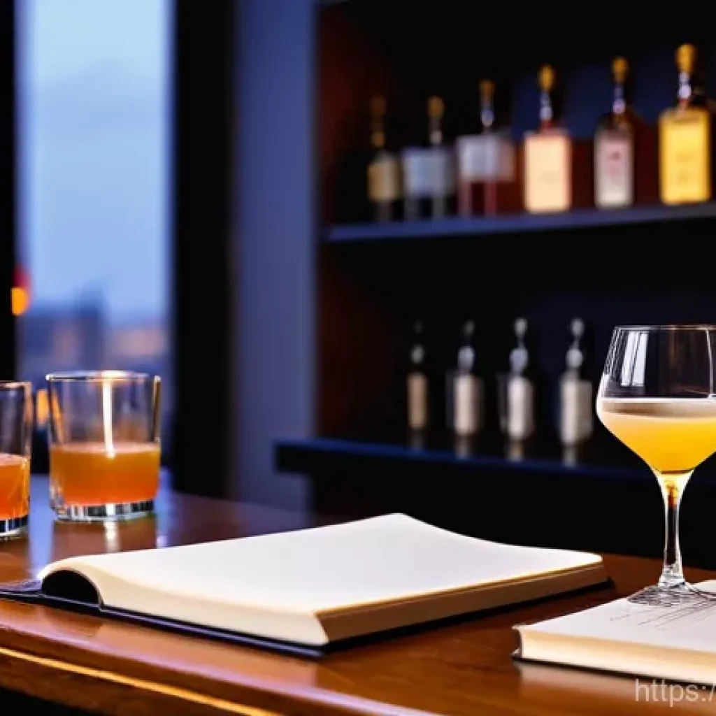 바텐더로서의 글로벌 취업 사례 - **Prompt 1: "Aspiring Bartender's Study Journey"**
    A focused, ethnically ambiguous young person,...