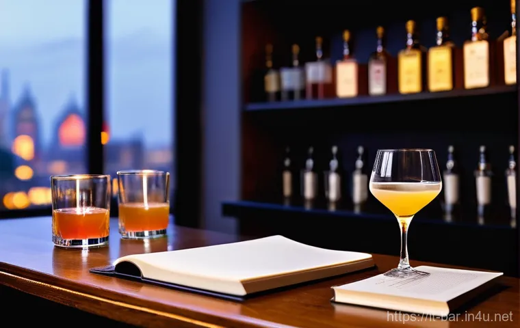 바텐더로서의 글로벌 취업 사례 - **Prompt 1: "Aspiring Bartender's Study Journey"**
    A focused, ethnically ambiguous young person,...