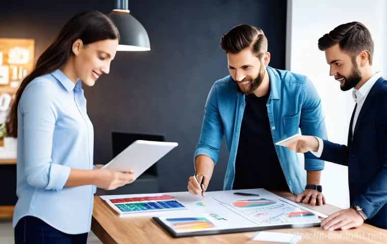 바텐더 이직 준비 체크리스트 - **Prompt: Dynamic Project Manager Leading a Brainstorm Session**
A diverse team of five professi... 바텐더 이직 준비 체크리스트 - **Prompt: Dynamic Project Manager Leading a Brainstorm Session**
A diverse team of five professi...