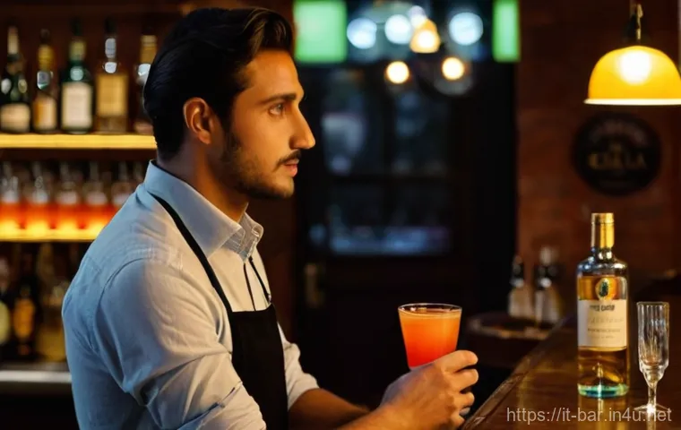 바텐더의 대인 관계 스킬 - **Empathetic Listening at an Italian Bar:** A professional and warm-hearted bartender, either male o...